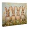 Stupell Industries Four Bunnies in Flowers Canvas, design by Petal Prints Design